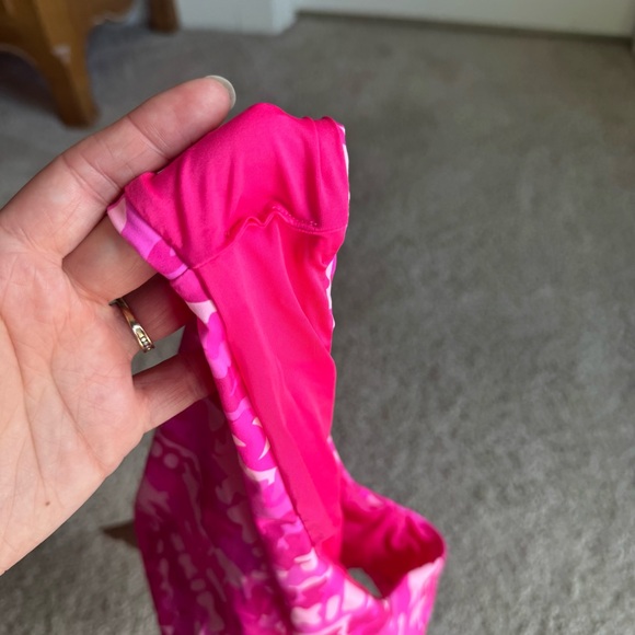 NWT Skims Pink Logo Camo Bikini Mid Waist Bottoms Large - Picture 6 of 6